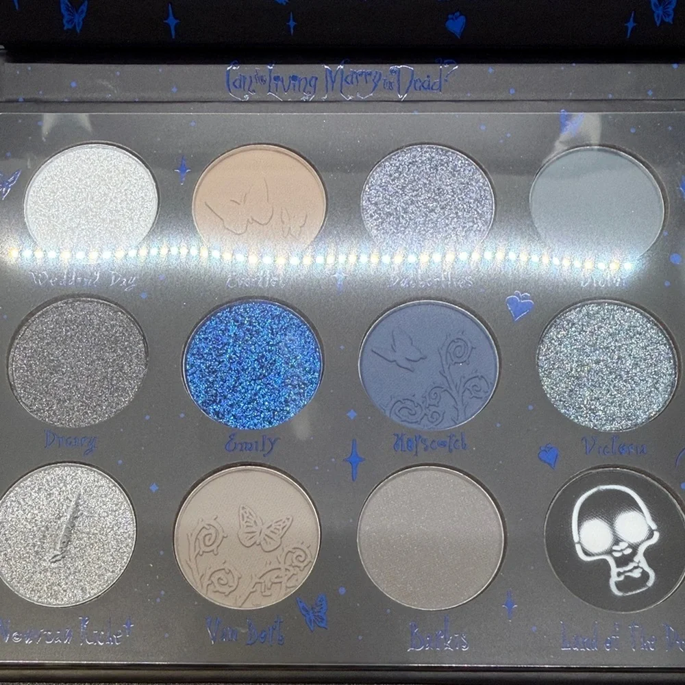 SHEGLAM x The Corpse Bride Eyeshadow Palette, Highlighter, and Ghostly Glitter